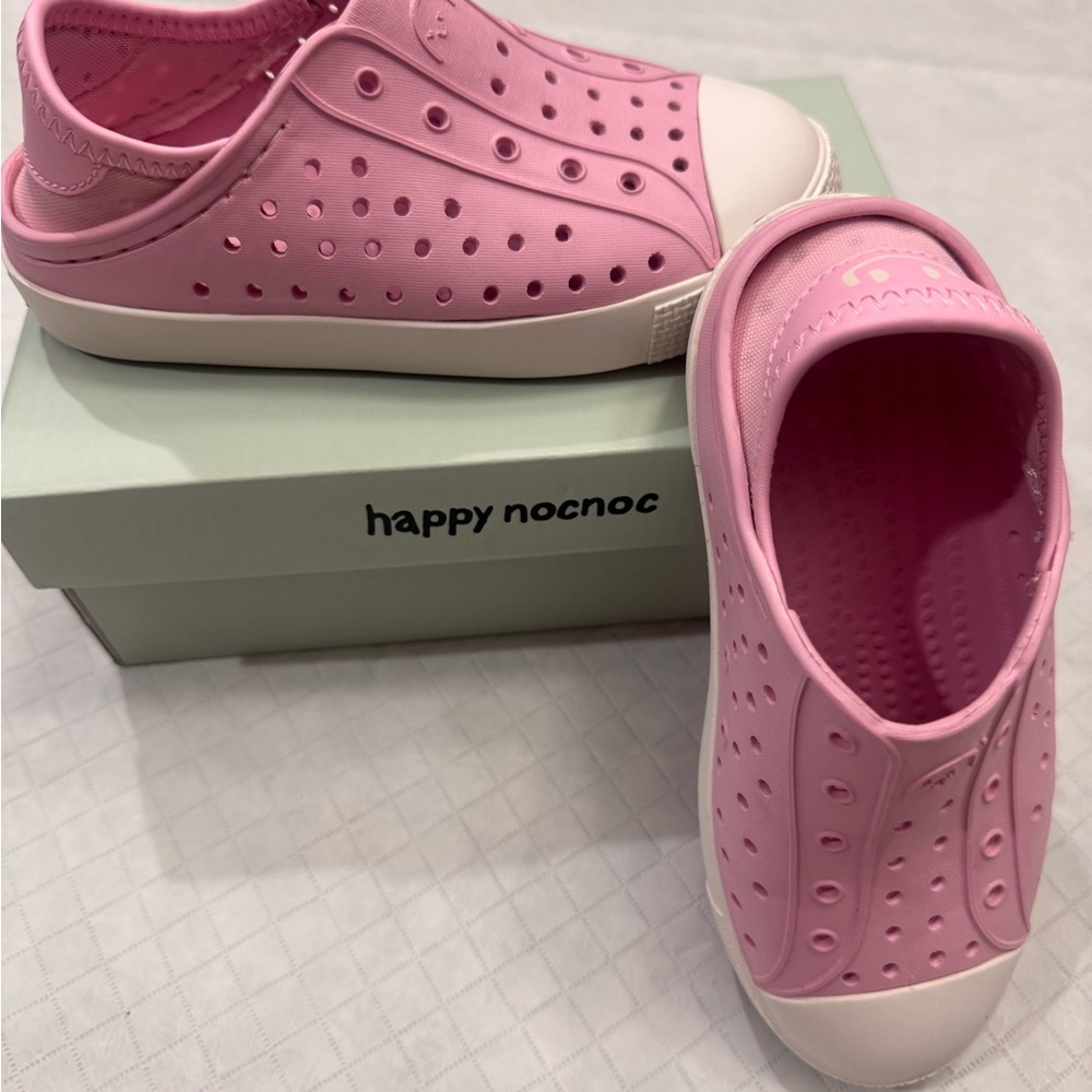 Kids Pink Water Shoes - Slip-On Water-Resistant Sneakers